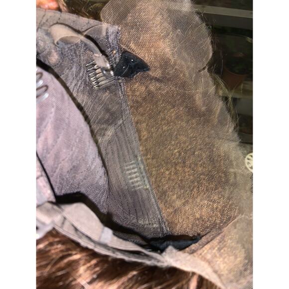 Custom Colored Chestnut Light Brown Honey Brown Frontal Wig 16 Inches 250% dens - Picture 8 of 9